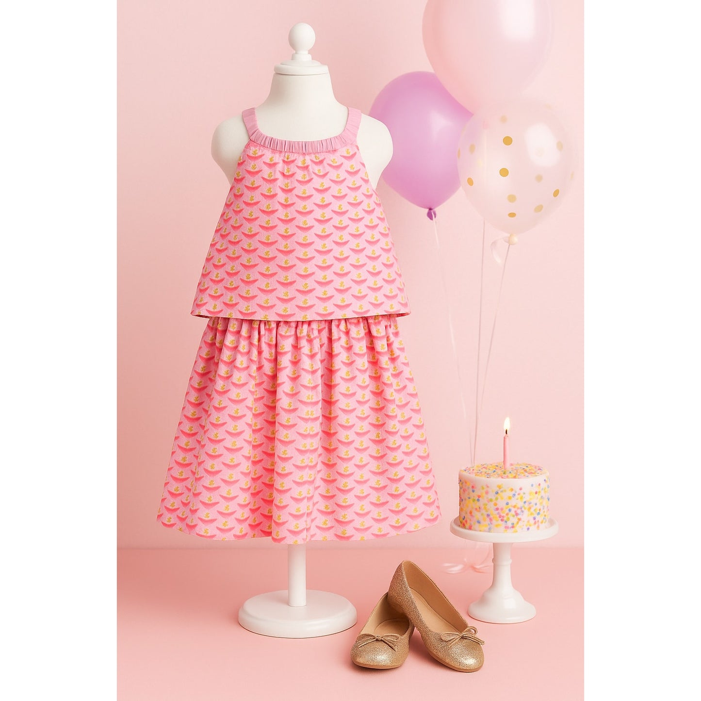 Boden Girls Pink Flower Power Daisy Sleeveless Sun Dress Size 11-12 Y | 152 cm