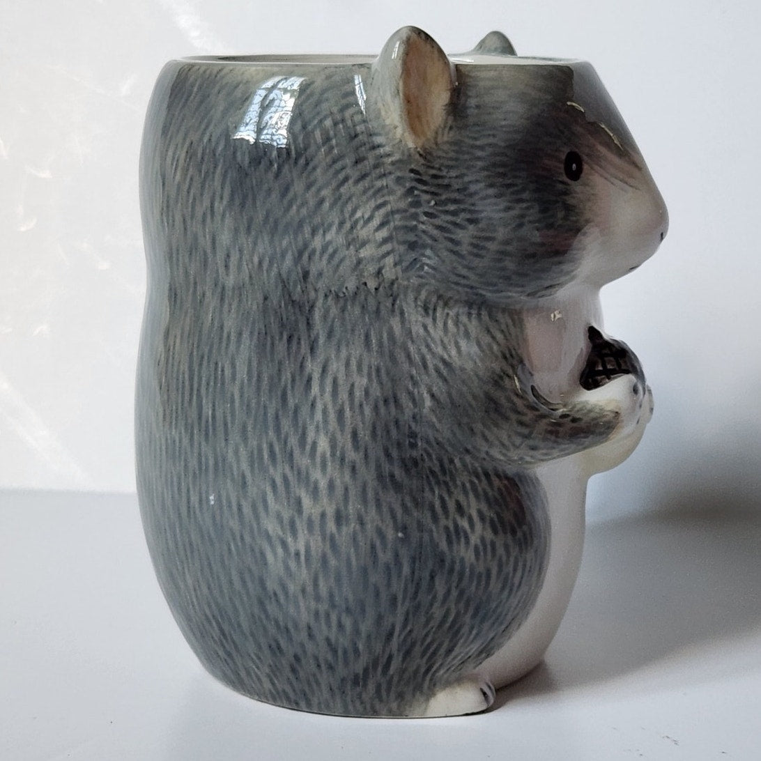 Ceramic Squirrel Mug with Tail Handle