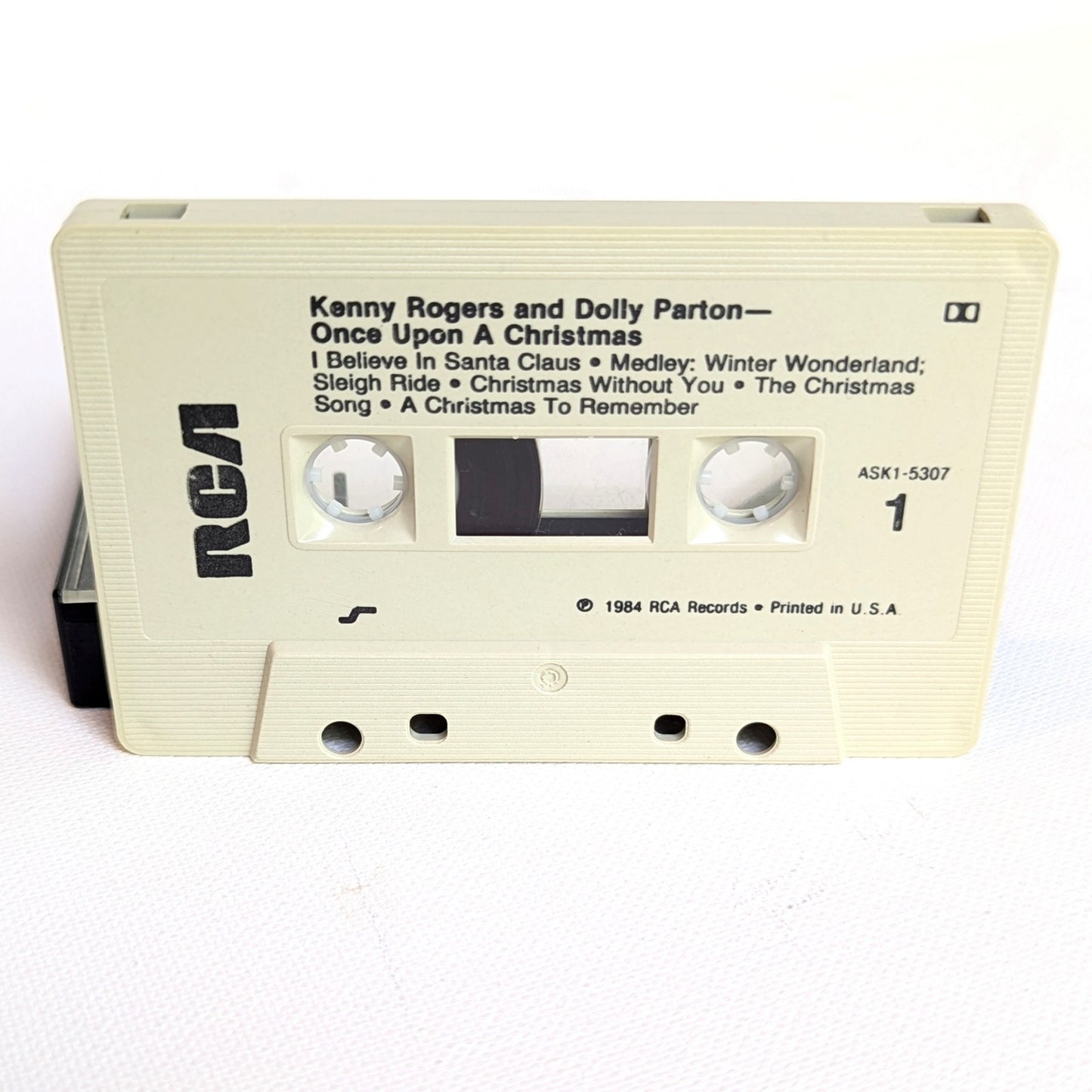 🎄 Vintage 1984 Kenny Rogers & Dolly Parton Cassette – Once Upon A Christmas 🎶
