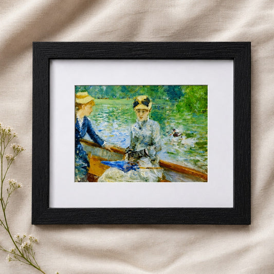 Summer's Day (Jour d'été) by Morisot | Impressionist Seine River Framed Print