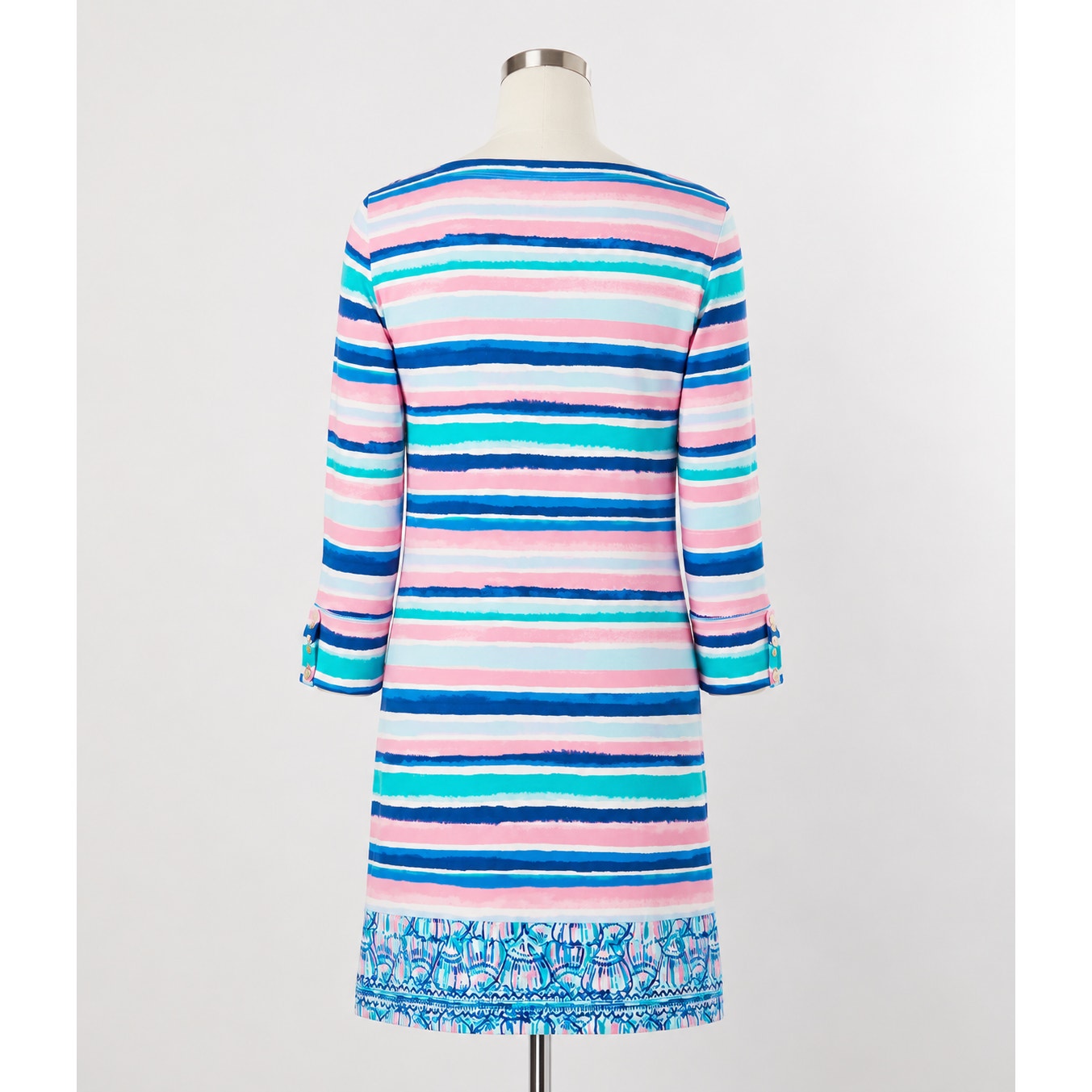 Lilly Pulitzer Marlowe 3/4 Sleeve Dress | Sandy Shell Stripe | Women's M
