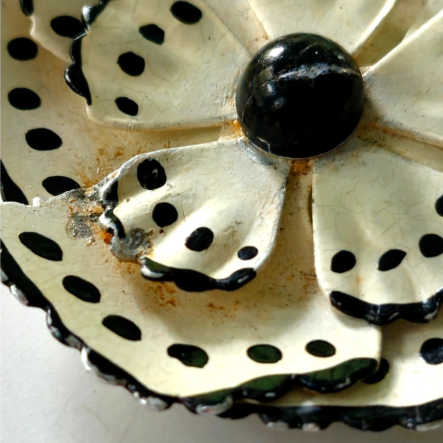 Vintage West Germany Enamel Flower Brooch