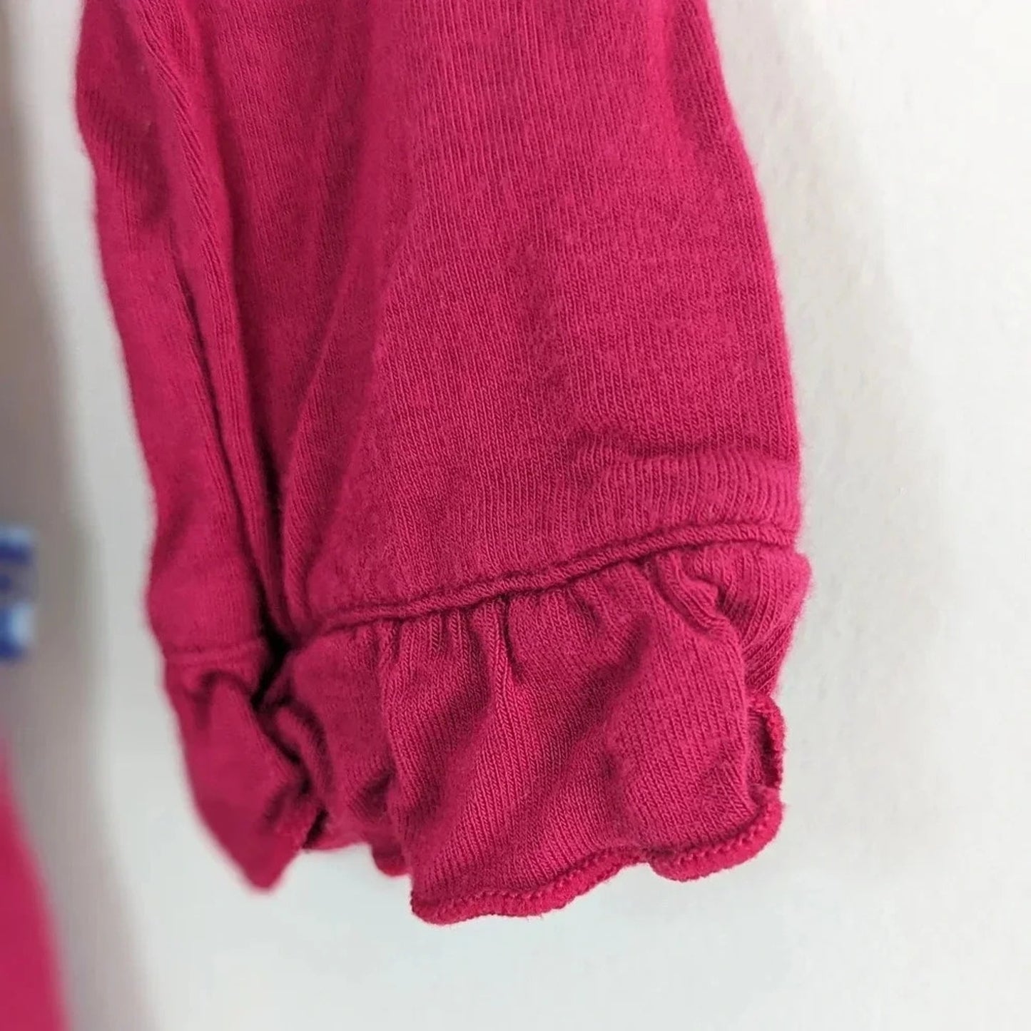 KicKee Pants Bamboo Long Sleeve Peter Pan Collar Tee – Raspberry Pink –Toddler Girls Size 3T