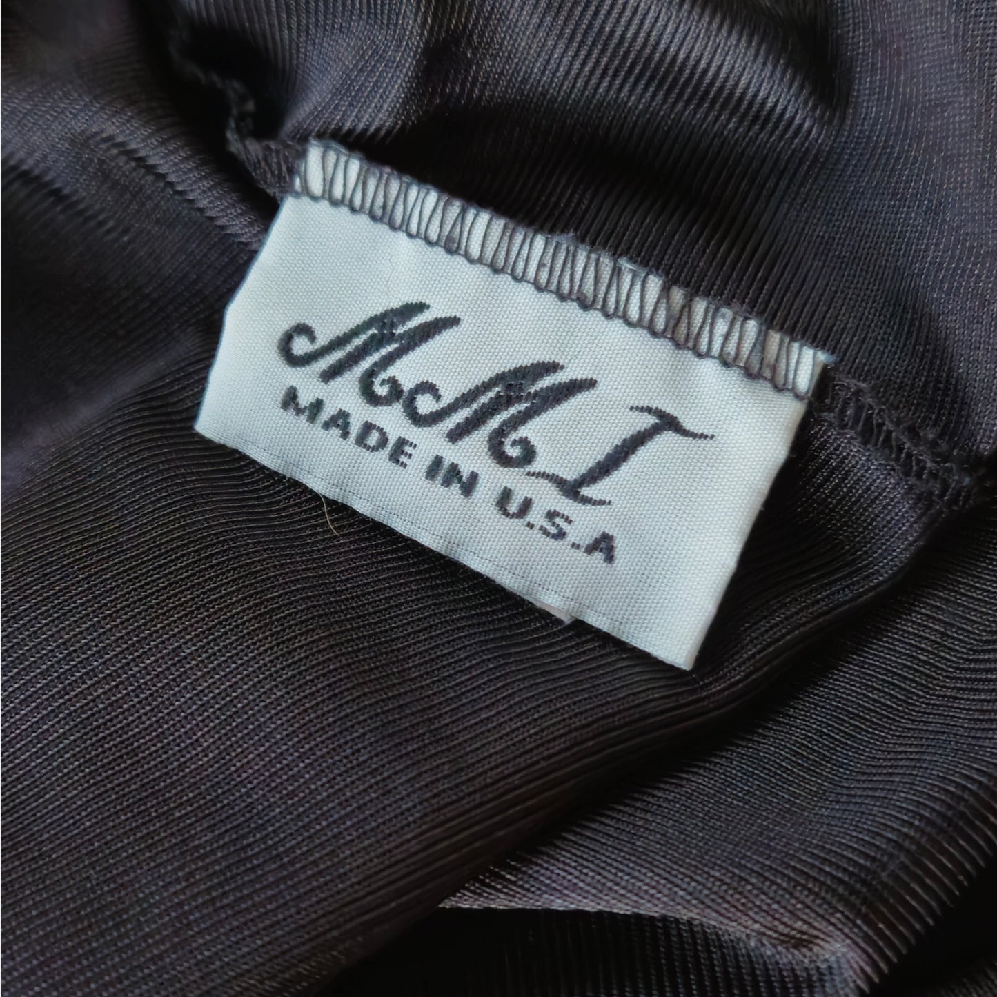 Vintage Black Nylon Half Slip by MMI | 1980s USA Made | Women's M