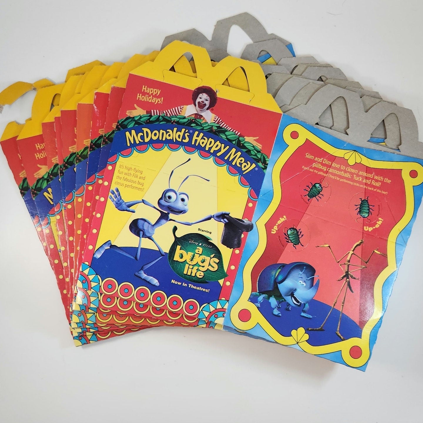 1998 McDonald’s Happy Meal Box – Disney Pixar A Bug’s Life Circus Theme