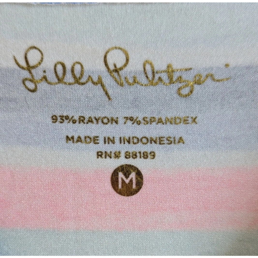 Lilly Pulitzer Marlowe 3/4 Sleeve Dress | Sandy Shell Stripe | Women's M