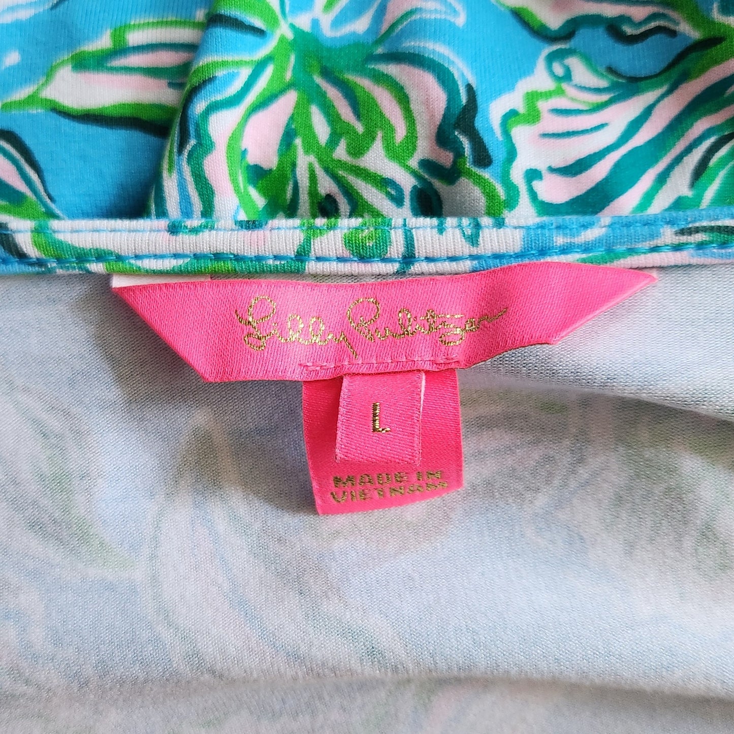 Lilly Pulitzer Women's Brantley Midi Wrap Dress Cumulus Blue Chick Magnet Size Large