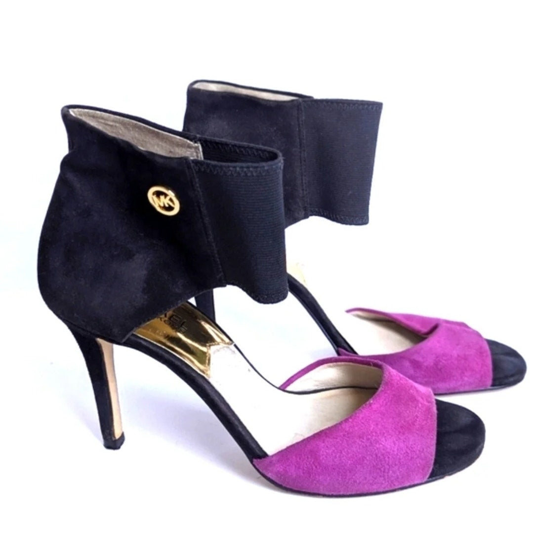 Michael Kors Sivian Bootie Suede Pomegranate Stiletto 4.5” Heels Size Women 8 M