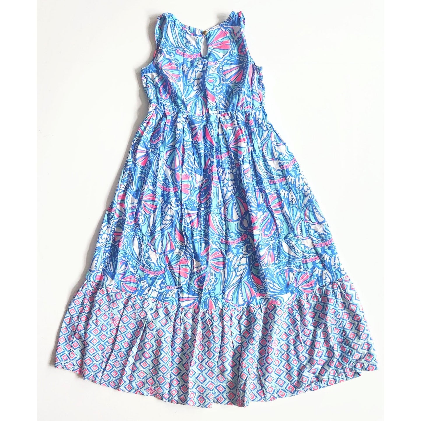Lilly Pulitzer for Target Girls Sleeveless My Fans Maxi Dress – 20th Anniversary Collection – Size XS