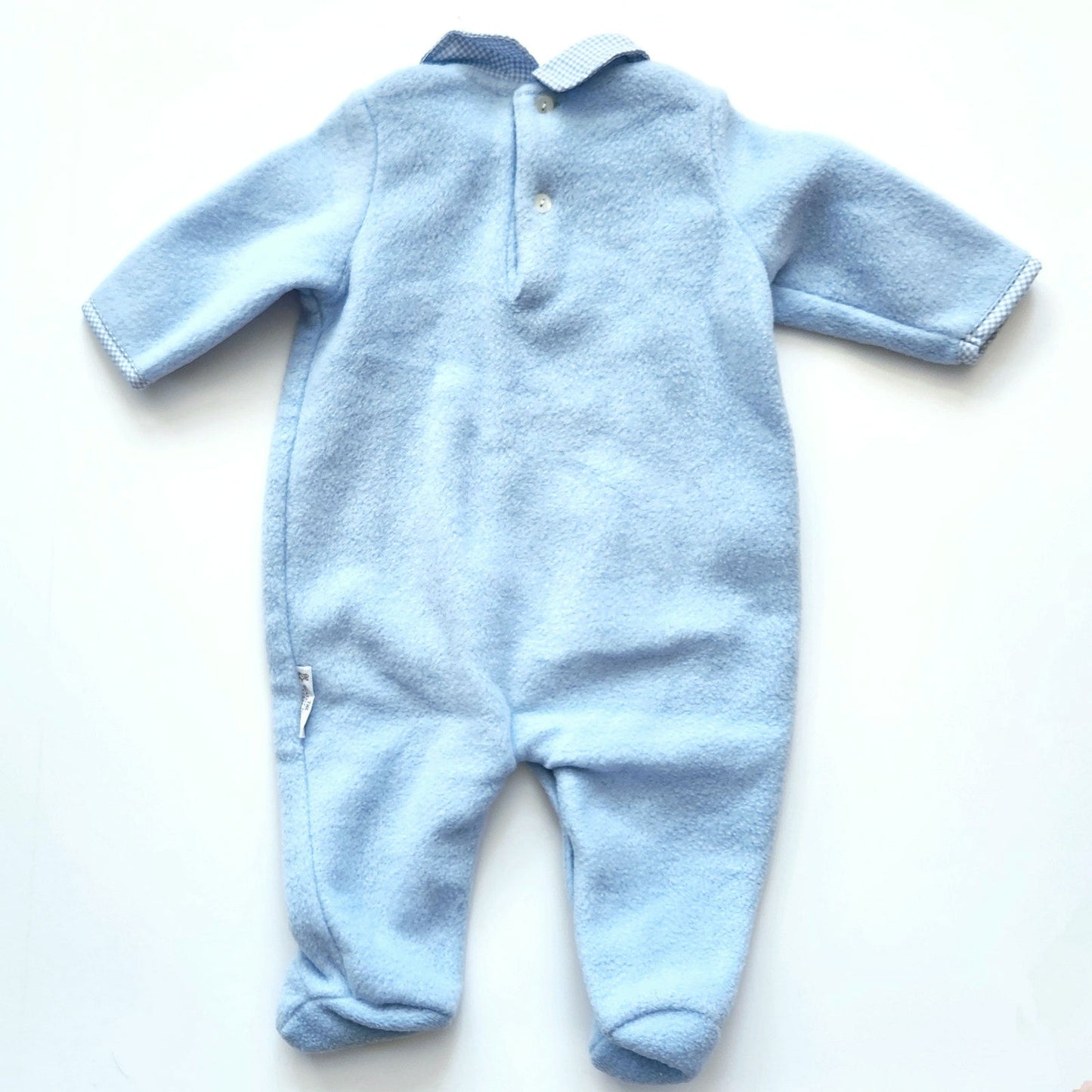 Rare Vintage 90s Beatrix Potter Peter Rabbit & Benjamin Bunny Blue Fleece Baby Bunting Footie | Size 3-6 Months | Easter & Winter Outfit