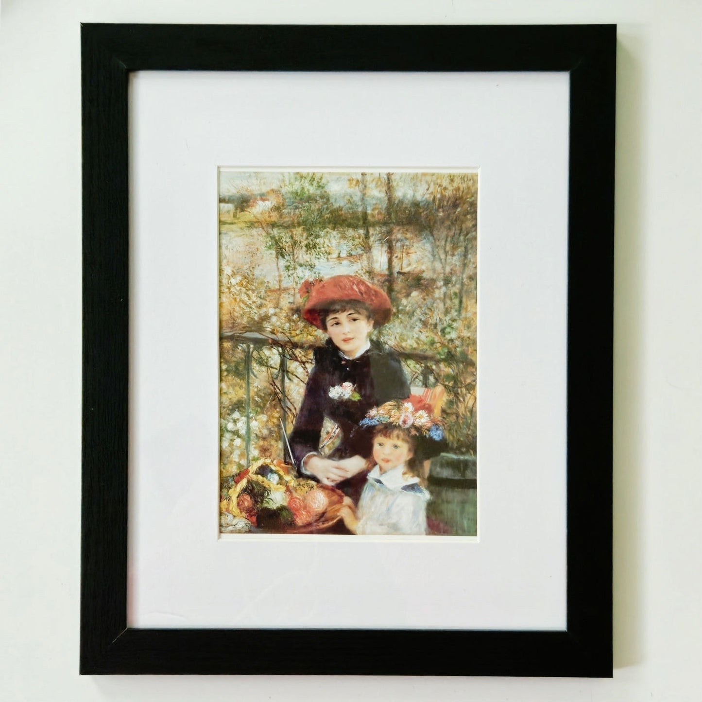 Two Sisters (On the Terrace) by Renoir | Impressionist Seine River Framed Print
