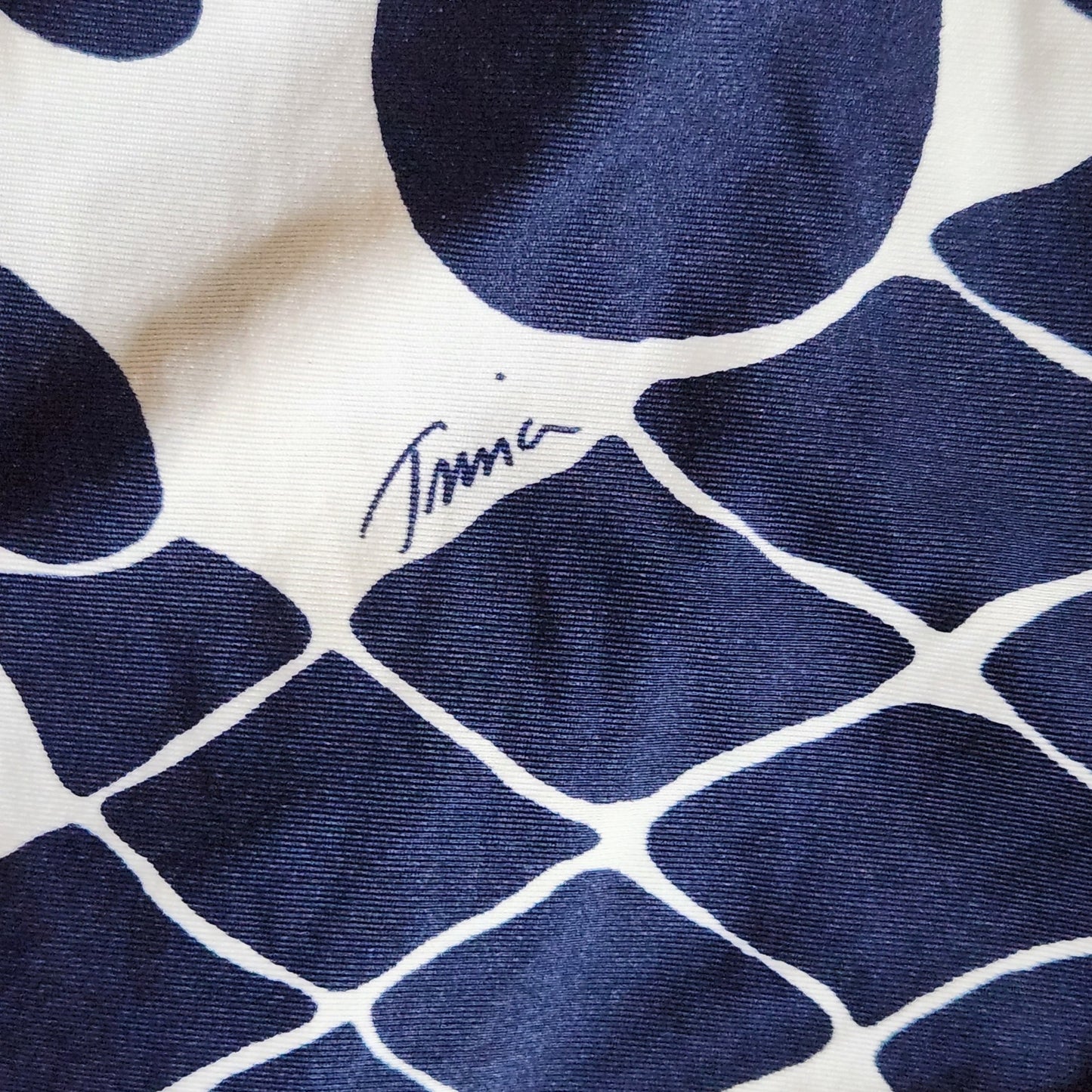 Trina Turk Bali Blossoms Midnight Buckle Stretch Tunic Swimsuit Cover Up Women's Size S