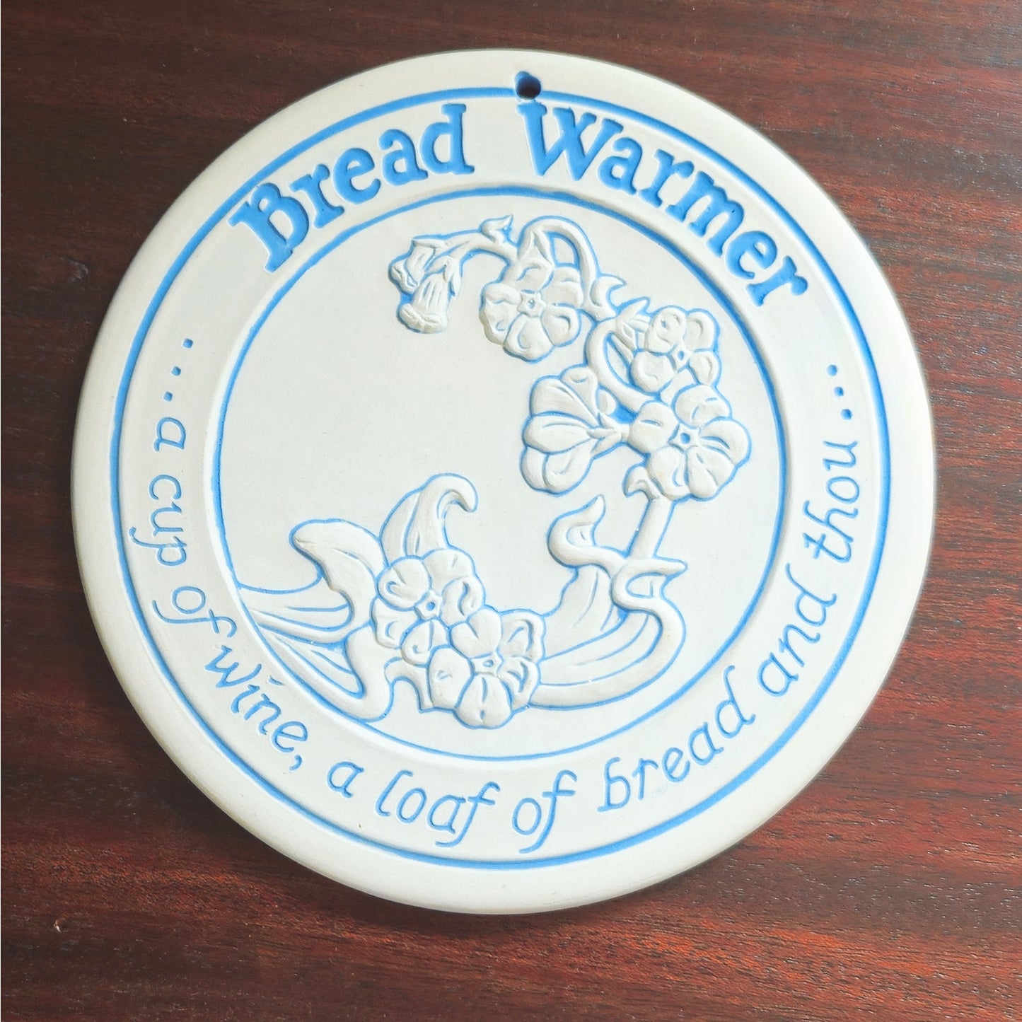 1989 Handmade Stoneware Bread Warmer