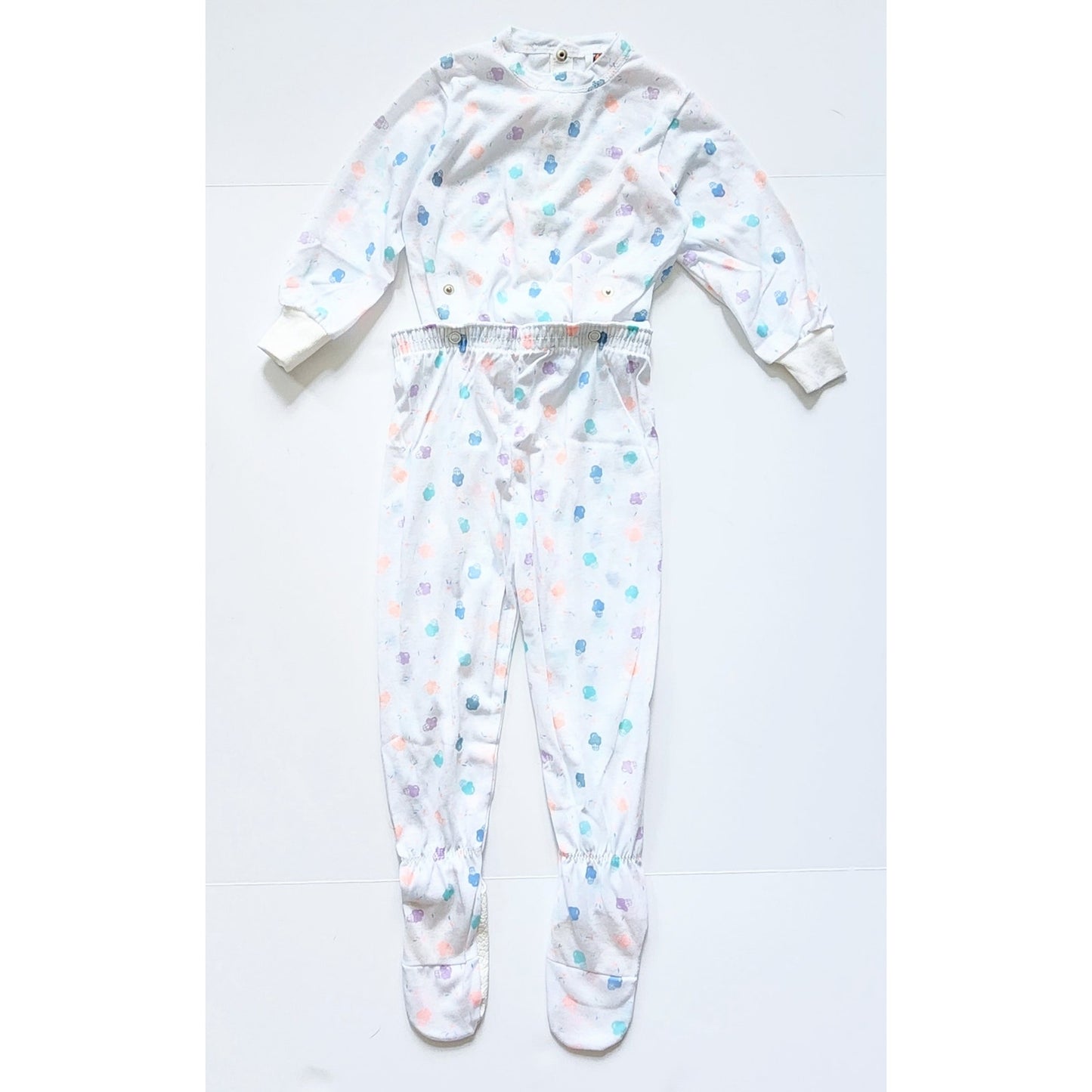 Vintage Carter's 1980s Ice Cream Toddler Pajamas | Size 2T