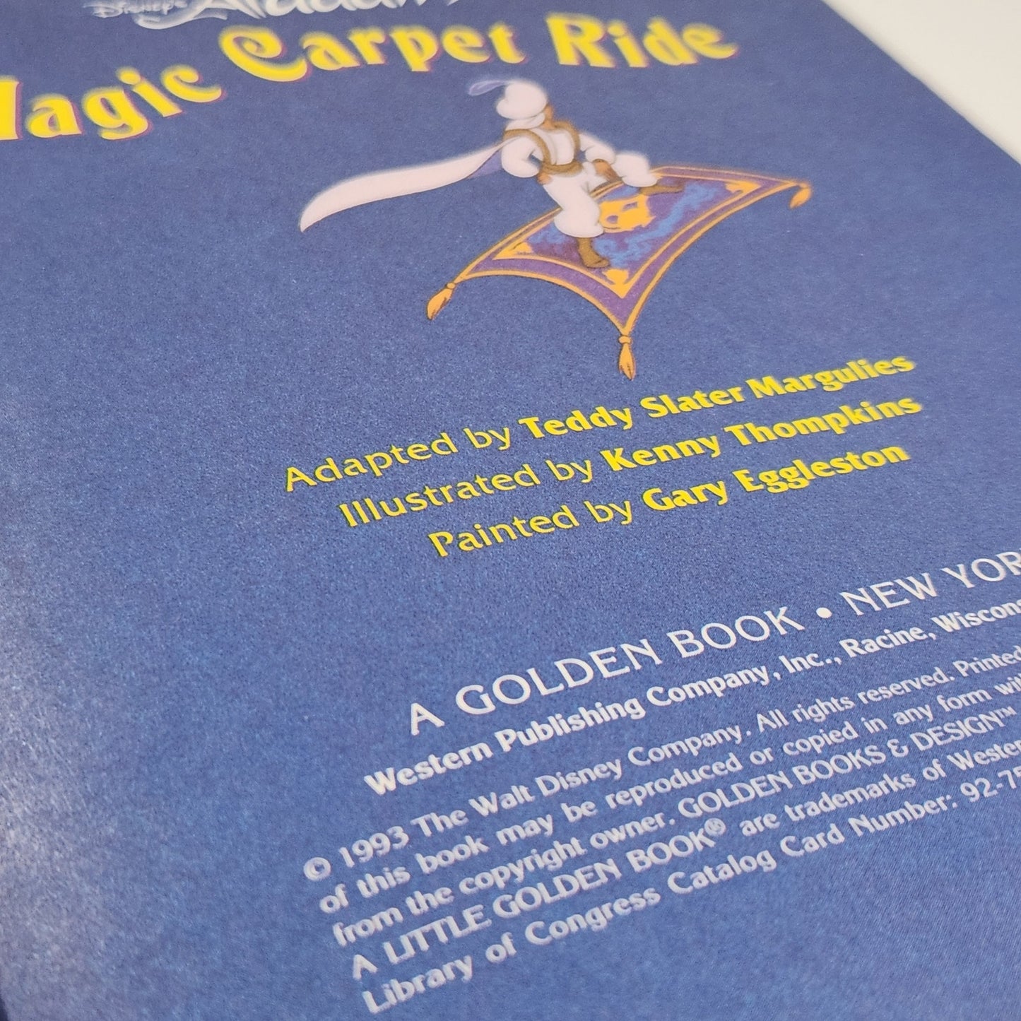 Aladdin & The Magic Carpet Ride | Vintage 1992–1993 Little Golden Books Set