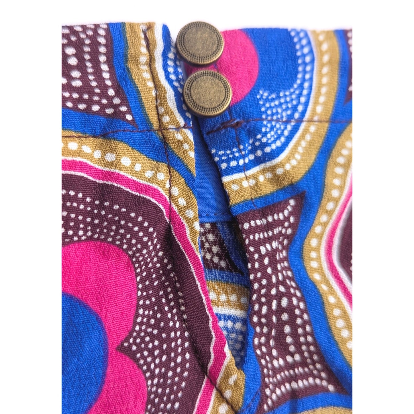 Anthropologie Maeve Miro Dolman Blouse – Retro Mod Silky Top Pink Blue | Women's Size XS