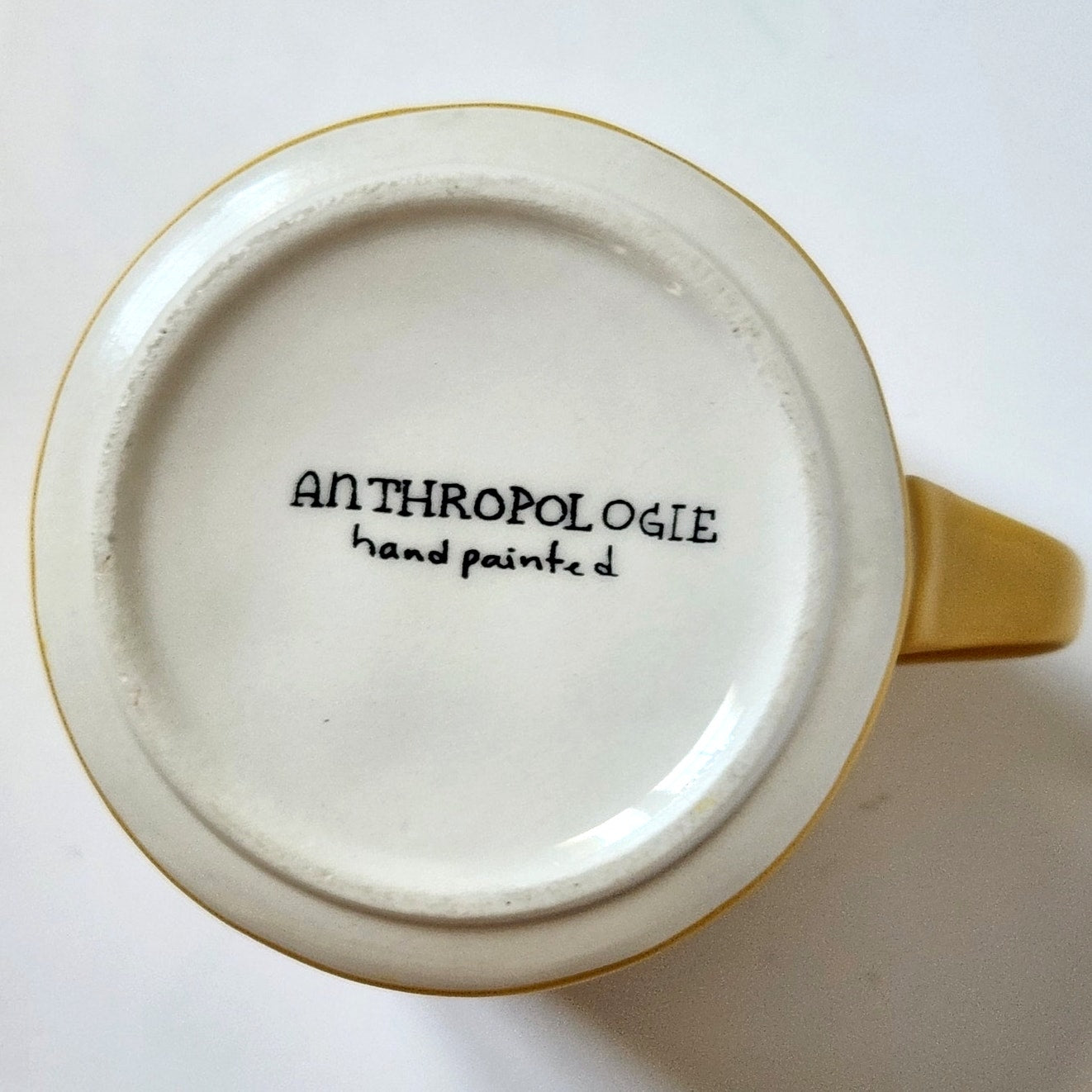 Anthropologie Colorway Mia Hand-Painted Monogram Mug – Choose Your Letter “K” or “M”