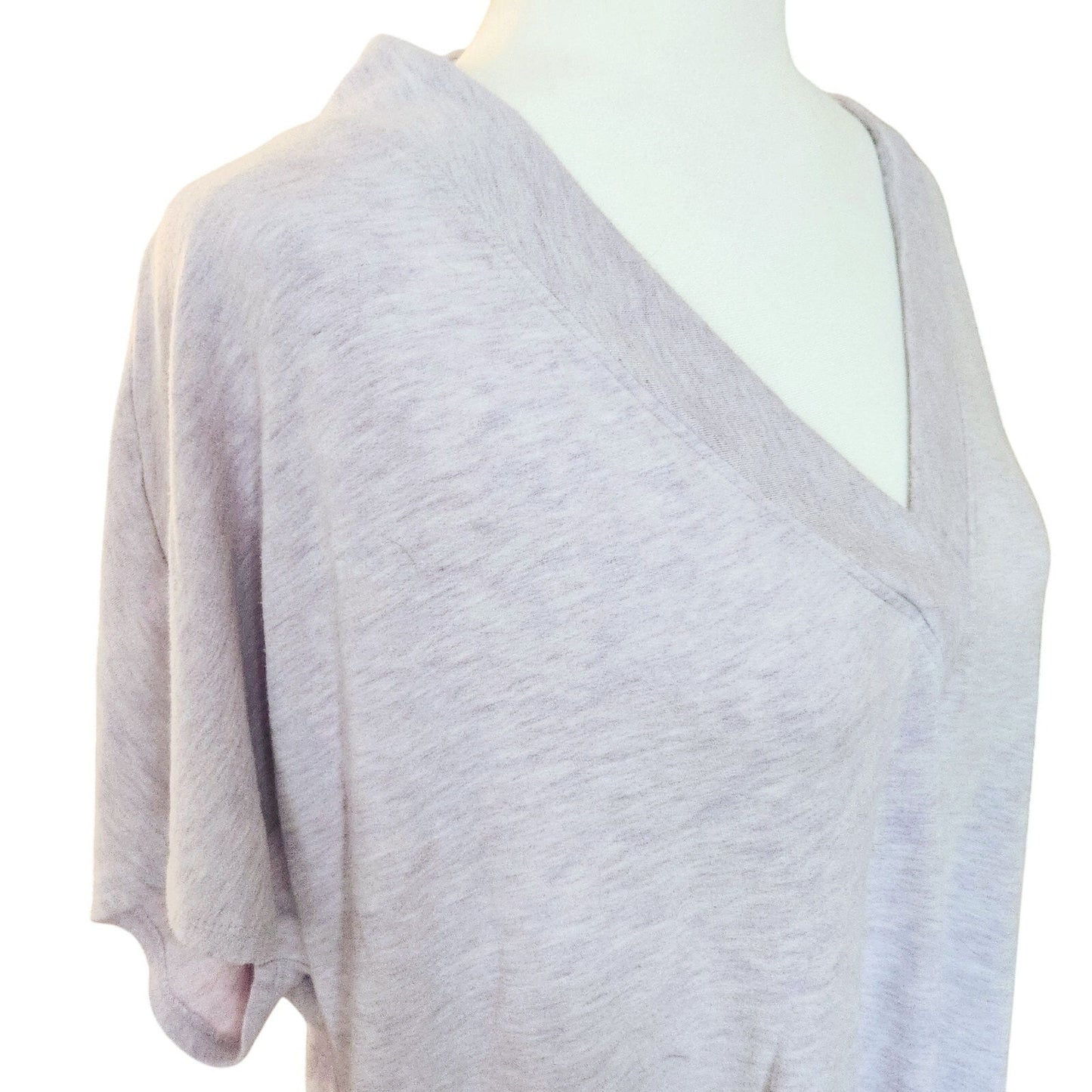 Lou & Grey Purple V-Neck Lounge Tee | Soft Stretch Relaxed Fit Top | Women’s XL