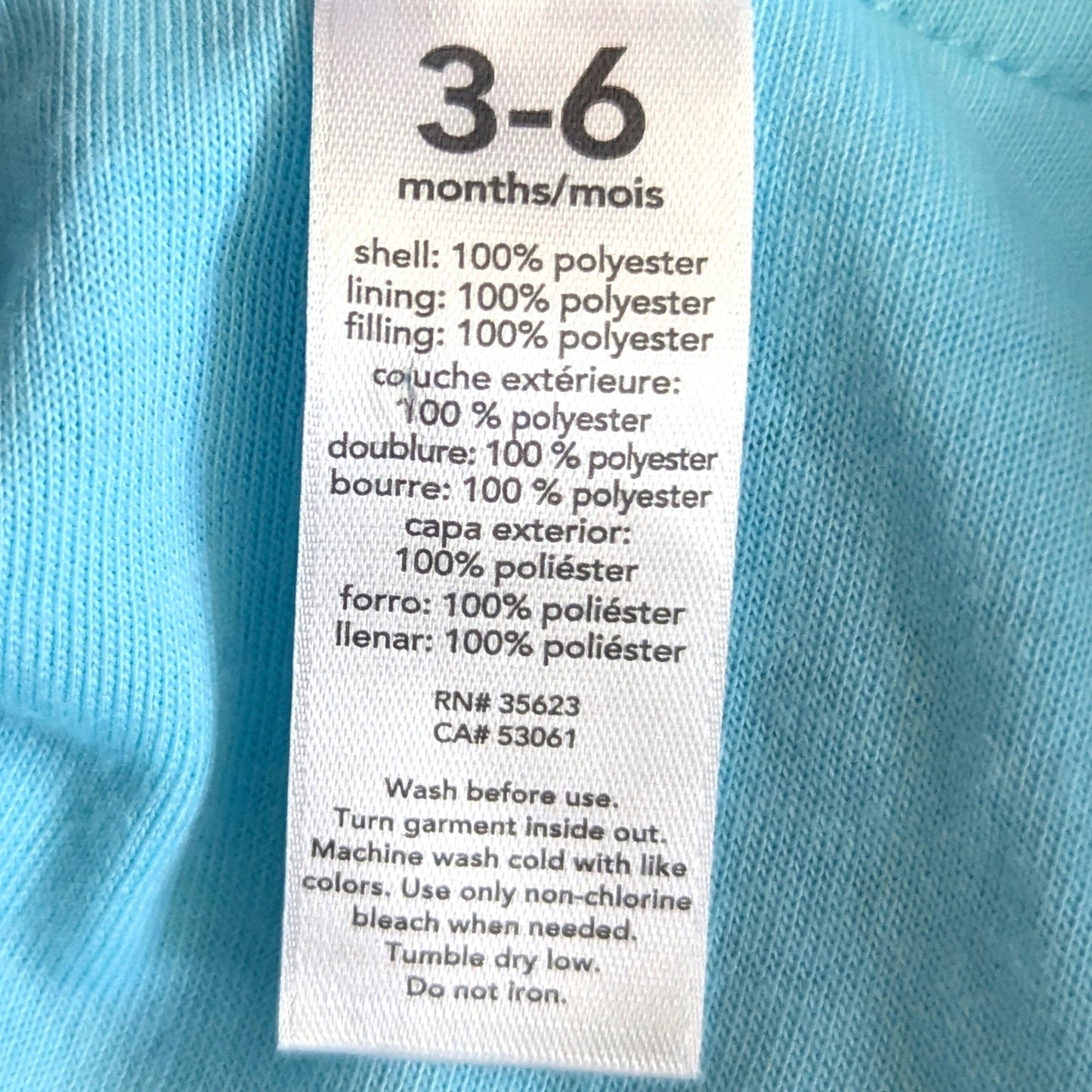 🦚 Carter’s Baby Turquoise Peacock Peachick Bubble Costume – Size 3-6 Months