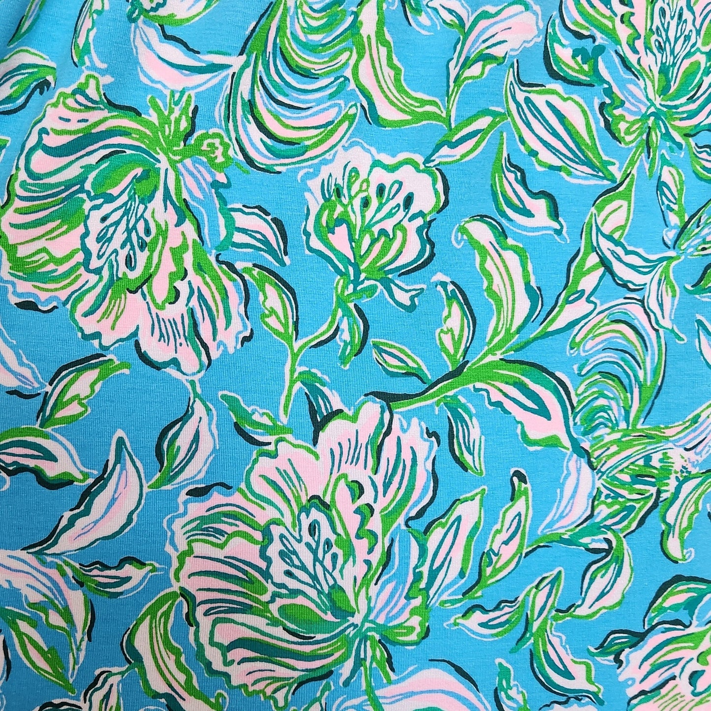 Lilly Pulitzer Women's Brantley Midi Wrap Dress Cumulus Blue Chick Magnet Size Large