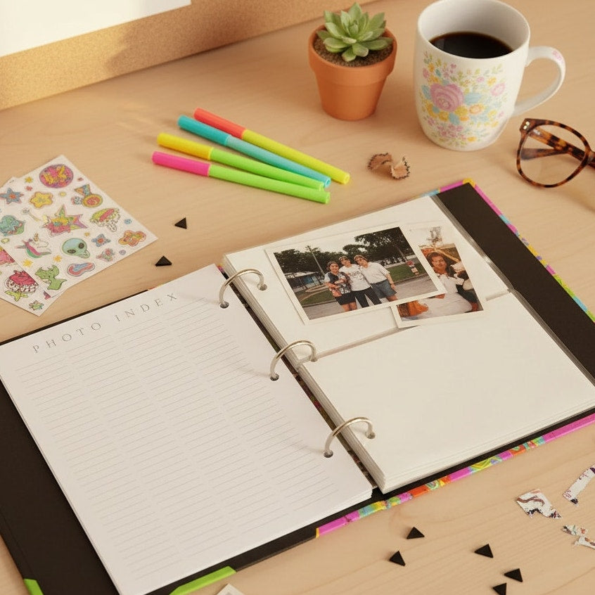 1990s Minnie Mouse Roller Blading Photo Album by C.R. Gibson – Holds 100 Photos | Made in USA