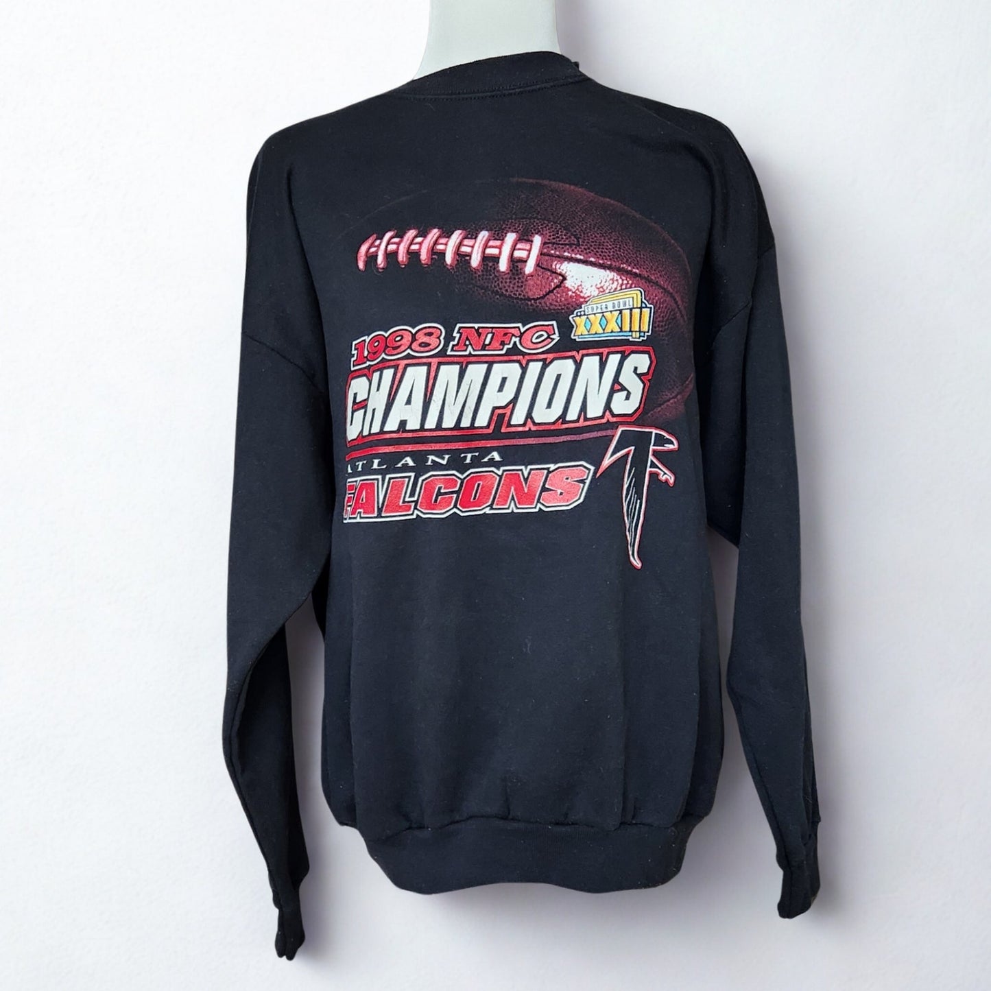 Vintage 1998 Atlanta Falcons NFC Champions Sweatshirt – Made in USA – Size Large