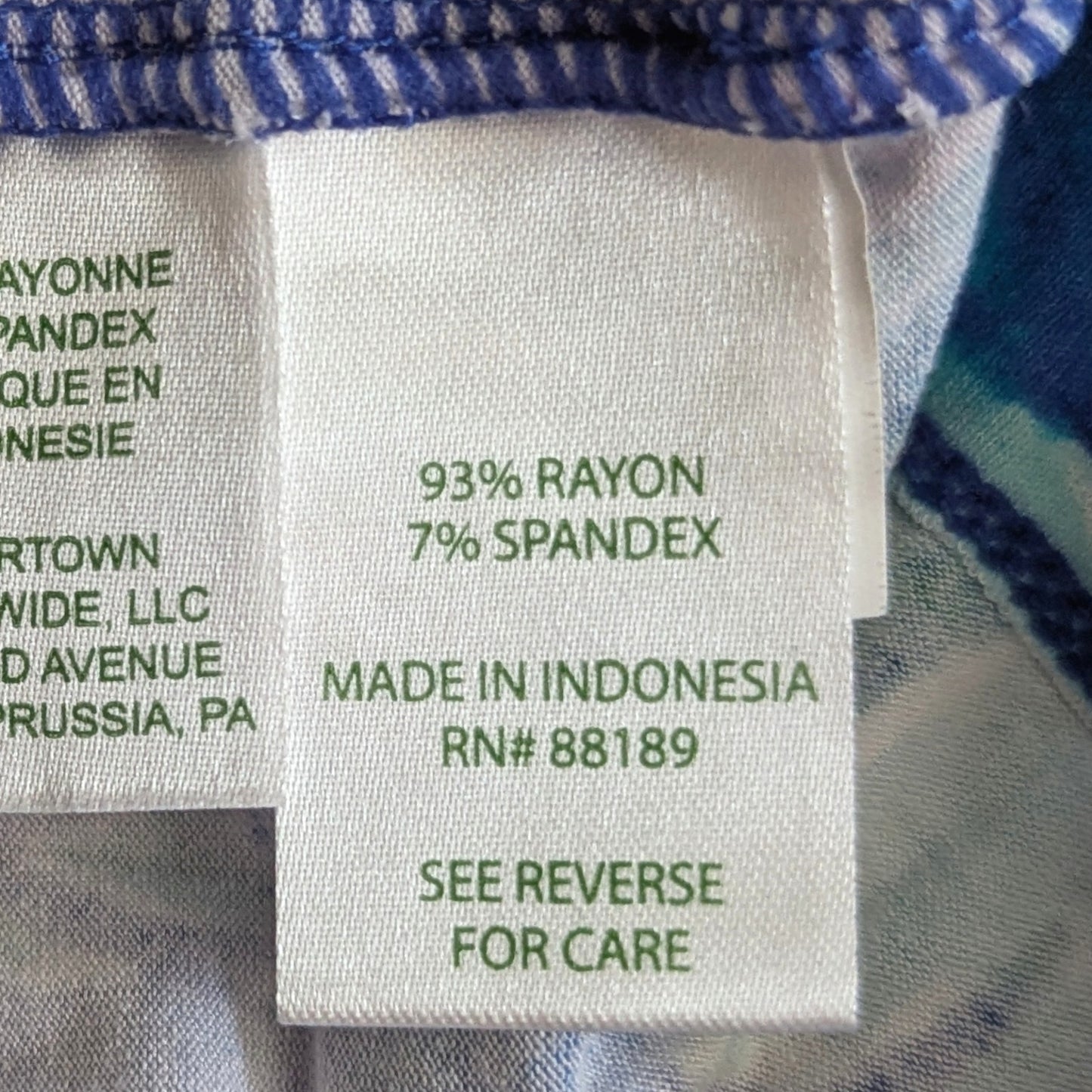 Lilly Pulitzer Marlowe Dress Lapis Blue Pop Up Jungle Hoppin 3/4 Sleeve Women's Size Medium