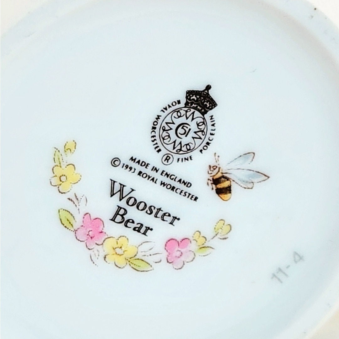 Royal Worcester Fine Porcelain Vintage 1993 Wooster Bear Child’s Cup – Teddy Bears Picnic Collectible Mug – Made in England | Kids Home