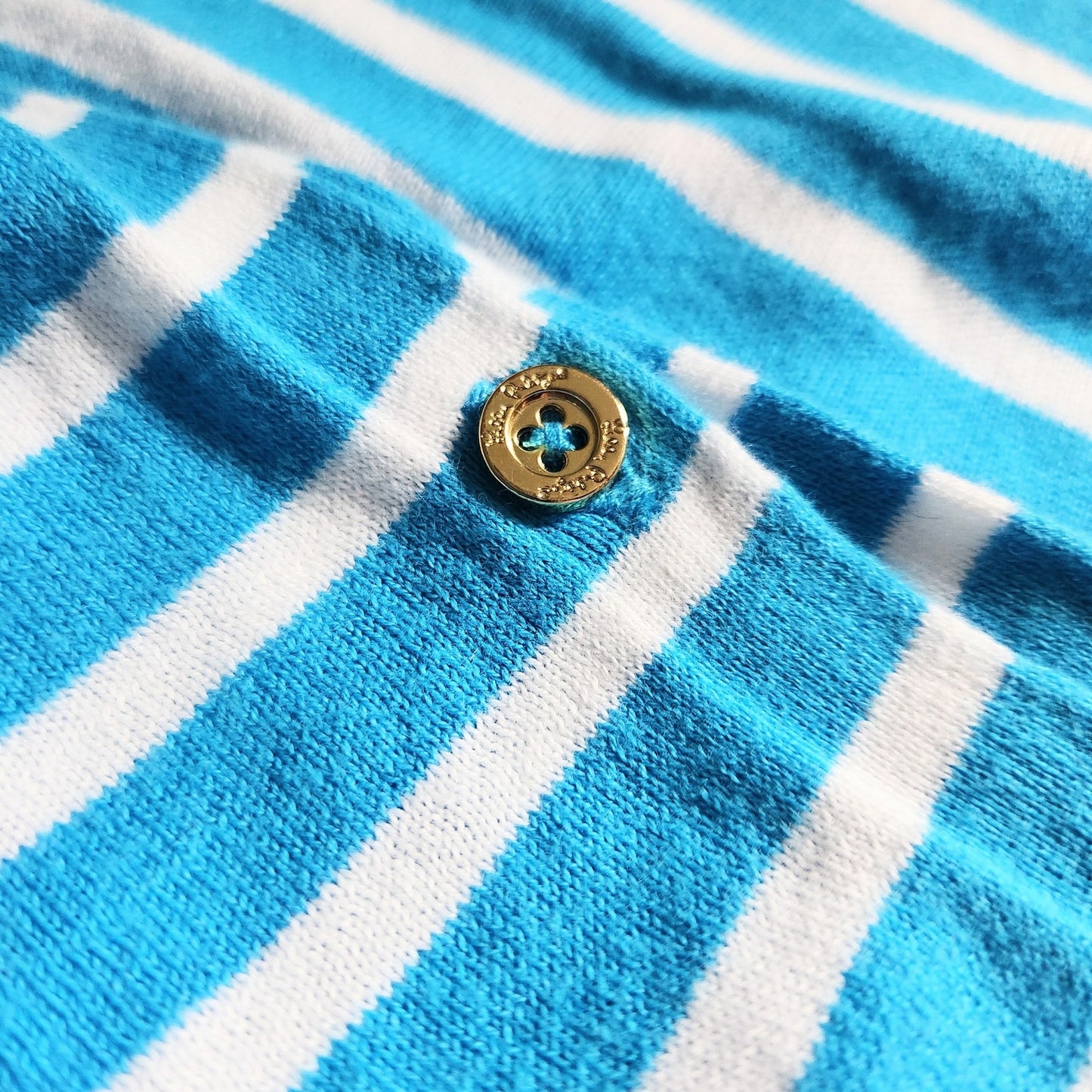 Lilly Pulitzer Harp Wrap Poncho Sweater | Turquoise Getaway Stripe | One Size | Women