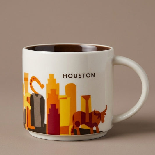 Starbucks Houston Mug You Are Here Collection | 14oz Texas Coffee Cup Space City Skyline