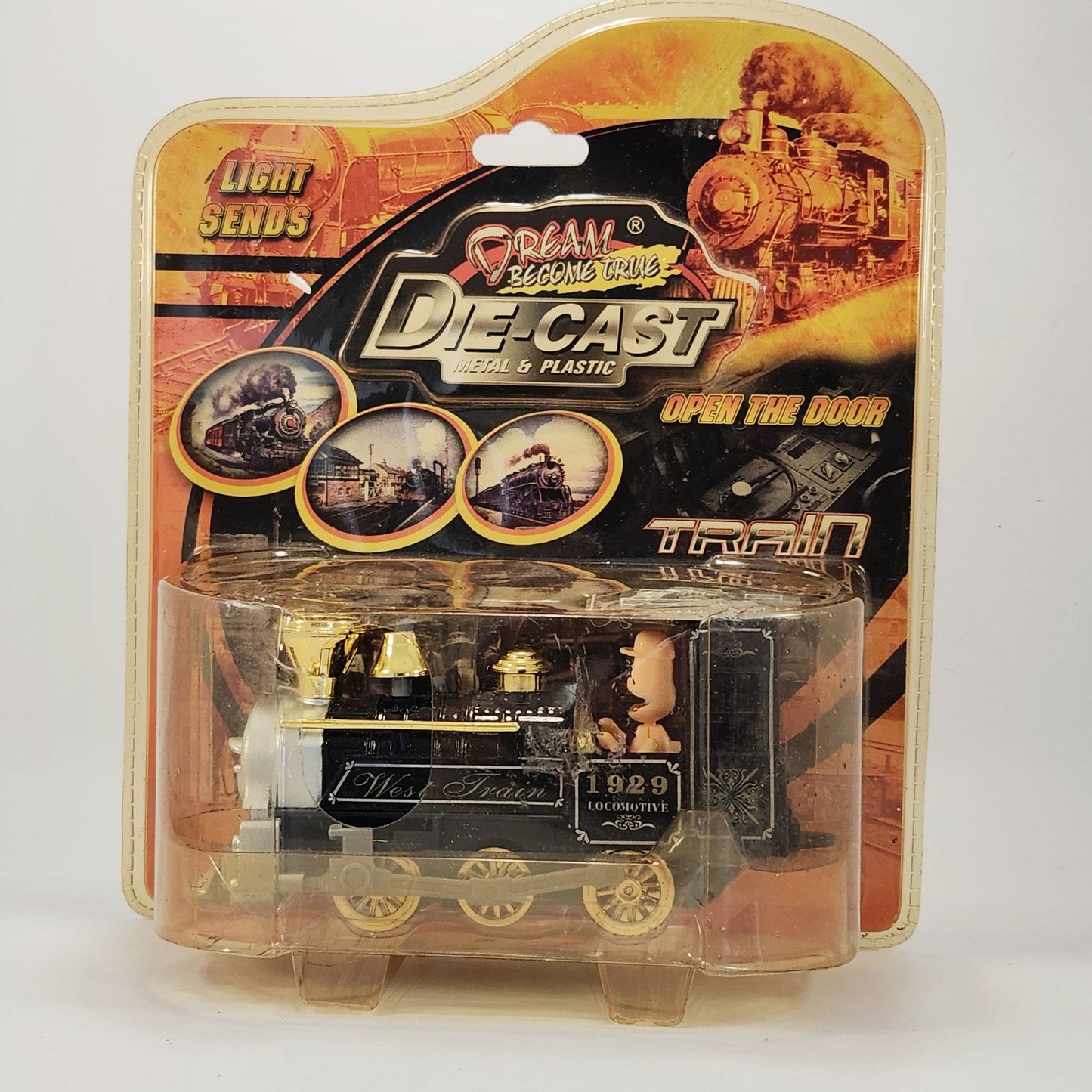 Vintage Style 1929 Locomotive Model NIB | Die-Cast Train w/ Light & Sound