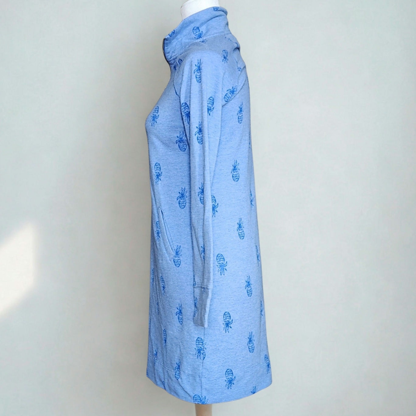 Lilly Pulitzer Skipper Popover Dress – Bennet Blue Pineapple Burnout – Women's Size XS