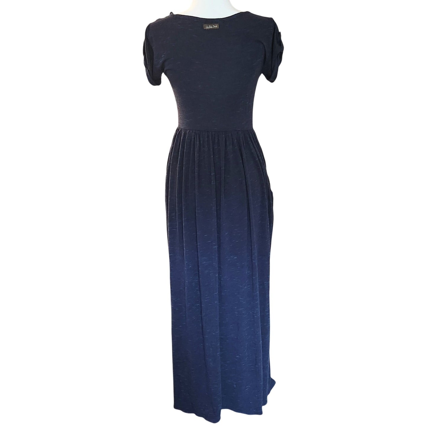 Matilda Jane Deep Water Blue Maxi Dress | Short Sleeve T-Shirt Style | Women's Size Small