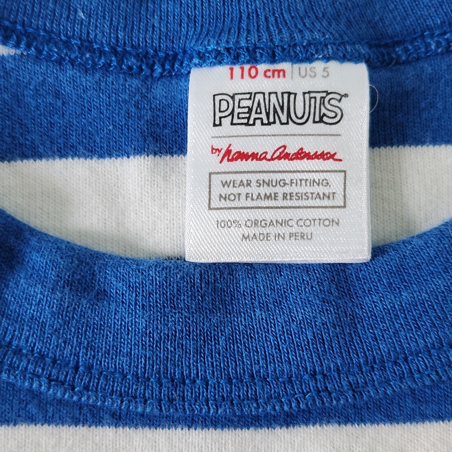 Hanna Andersson x Peanuts Kids Snoopy Fireworks Short John Pajama Top Size 110 cm | 5