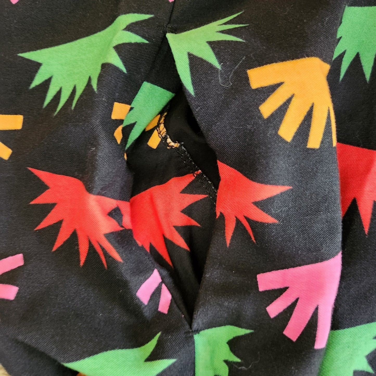 Stella McCartney Girls Black Colorblock Sunburst Print Hedgehog Dress Size 14