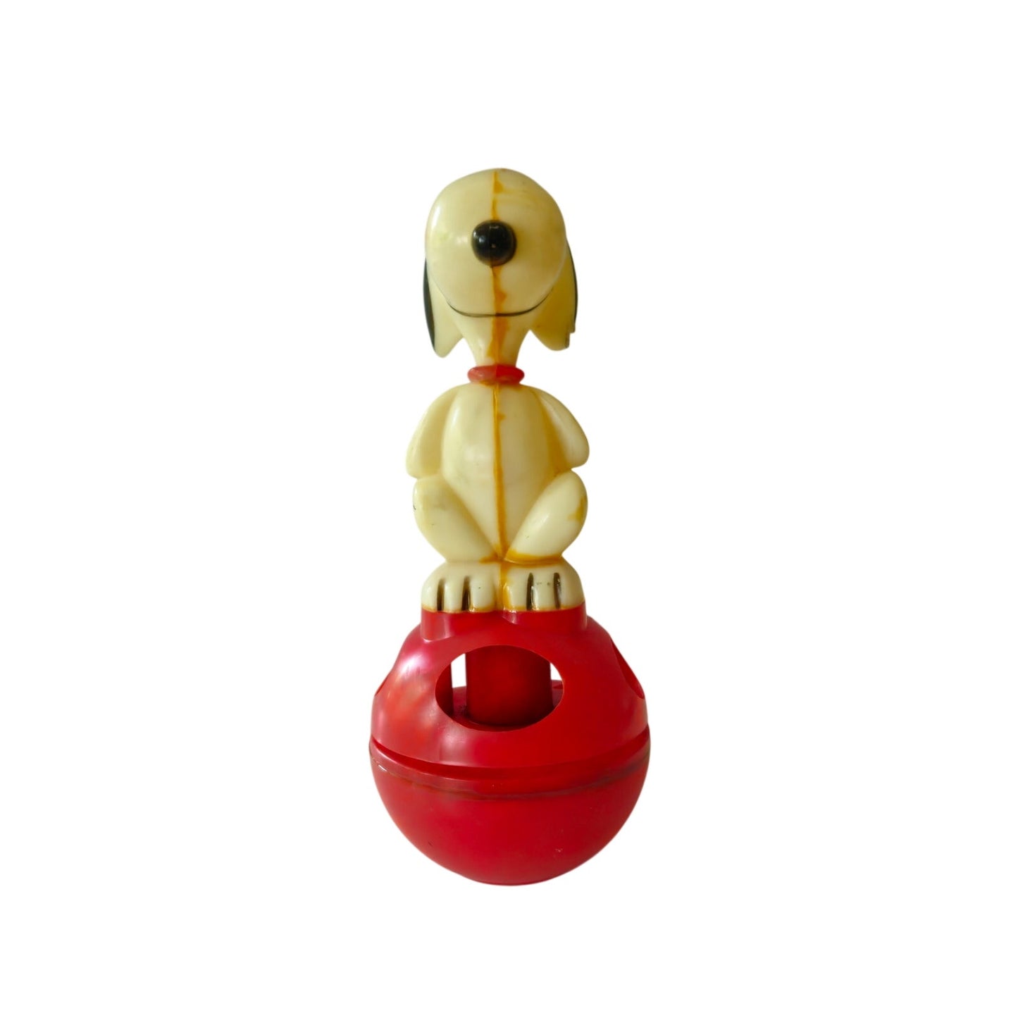 Vintage Snoopy Peanuts Bubble Blower Toy | 1960s–70s Red Plastic Collectible