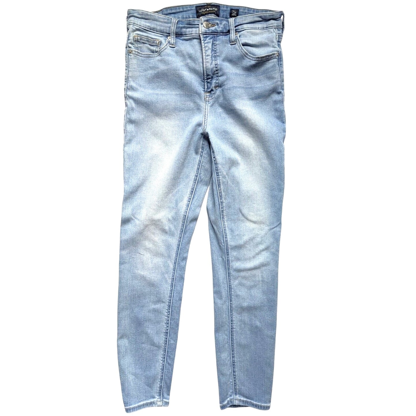 High Rise Bridgette Skinny Jean Light Wash Zip Fly | Women's 8 / 29