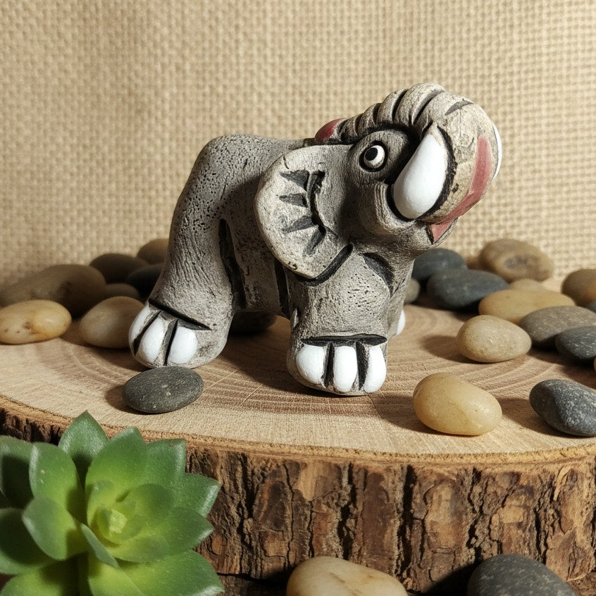 Vintage Mid-Century to 1980s Mini Elephant Mixed Figurines