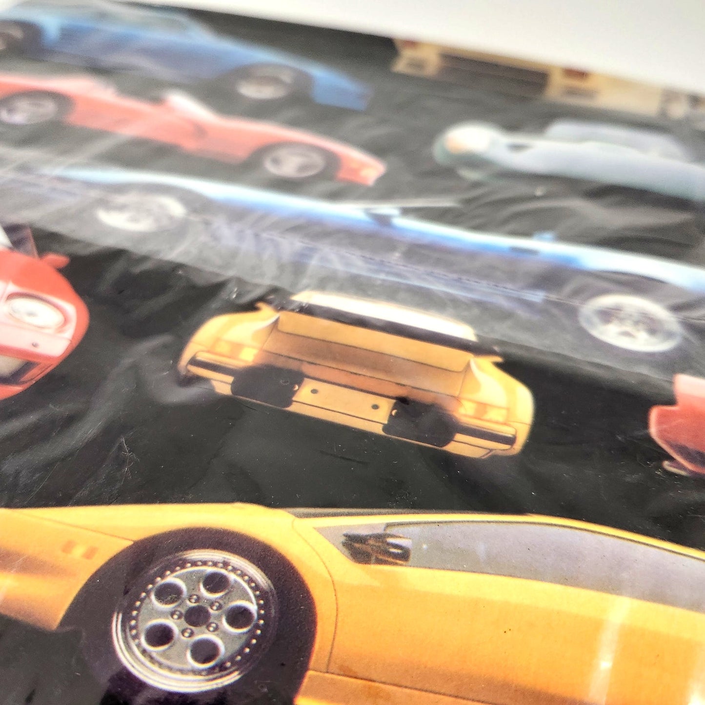 Vintage Hallmark Gift Wrap – Sports Cars Wrapping Paper – 2 Sheets, 1980s Expressions by Hallmark – Classic Car Gift Wrap – Retro Auto Party Supplies