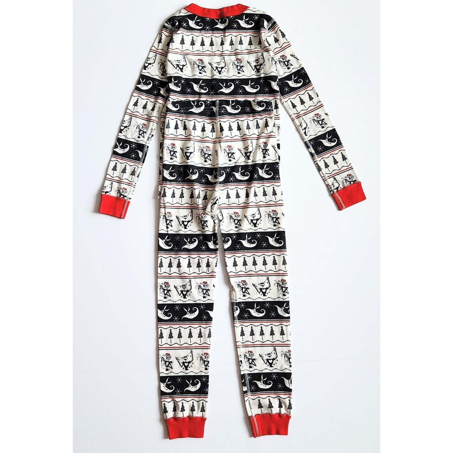 Disney's The Nightmare Before Christmas Halloween Fair Isle Long John Pajamas | Kids Size 8