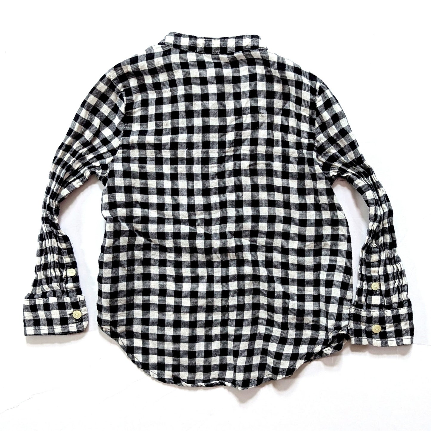 Black & White Plaid Flannel Tunic Shirt | Girls Size 3T