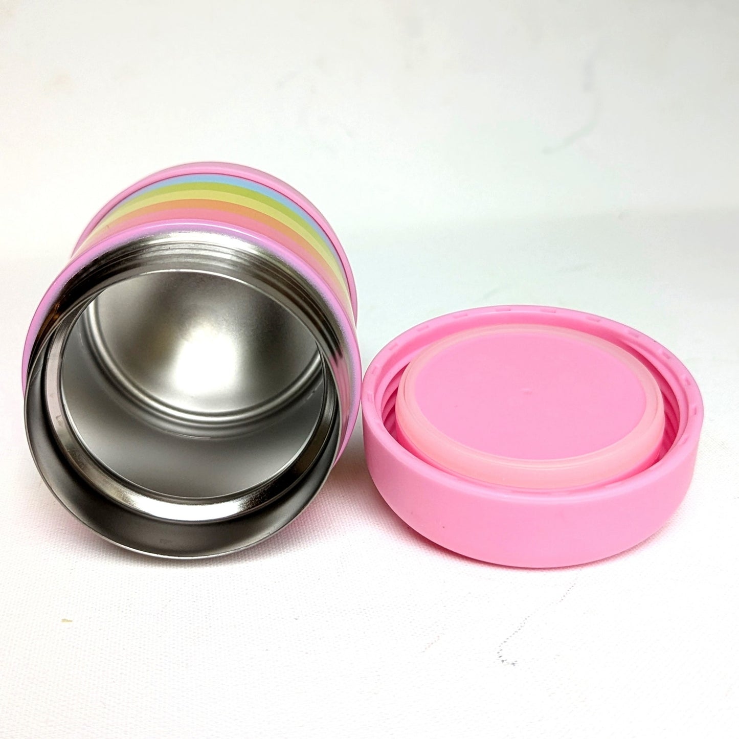 🌈 Pottery Barn Kids Fairfax Hot & Cold Food Jar – Rainbow & Pink – 10oz | Home