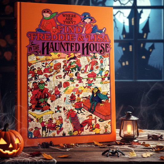 Find Freddie & Lisa in the Haunted House | 1991 Where Are They? Halloween Book