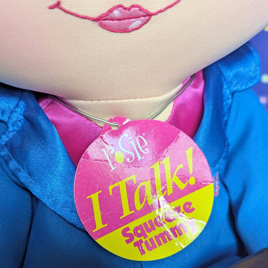 Vintage Rosie O’Donnell Talking Doll – 1990s Tyco Plush – Works! NIB Toys R Us Box – Kids Pop Culture Collectible