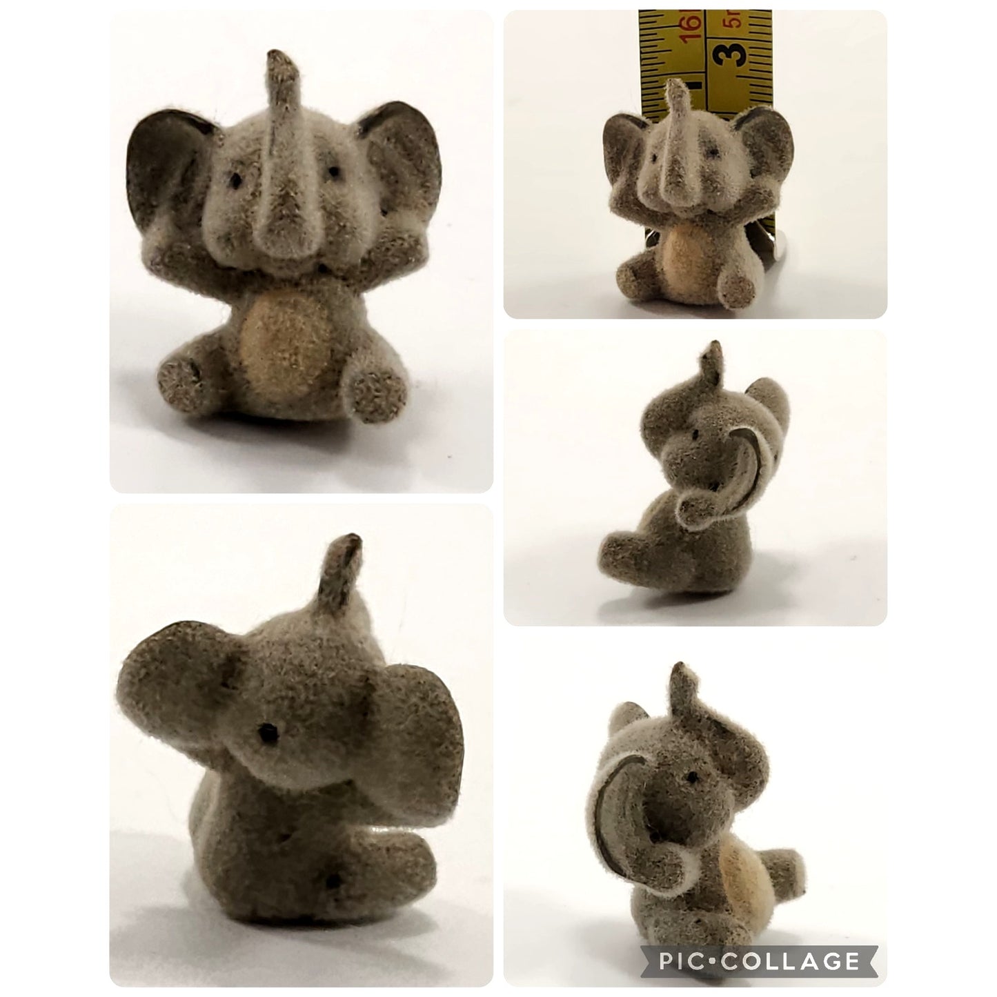 Vintage Mid-Century to 1980s Mini Elephant Mixed Figurines