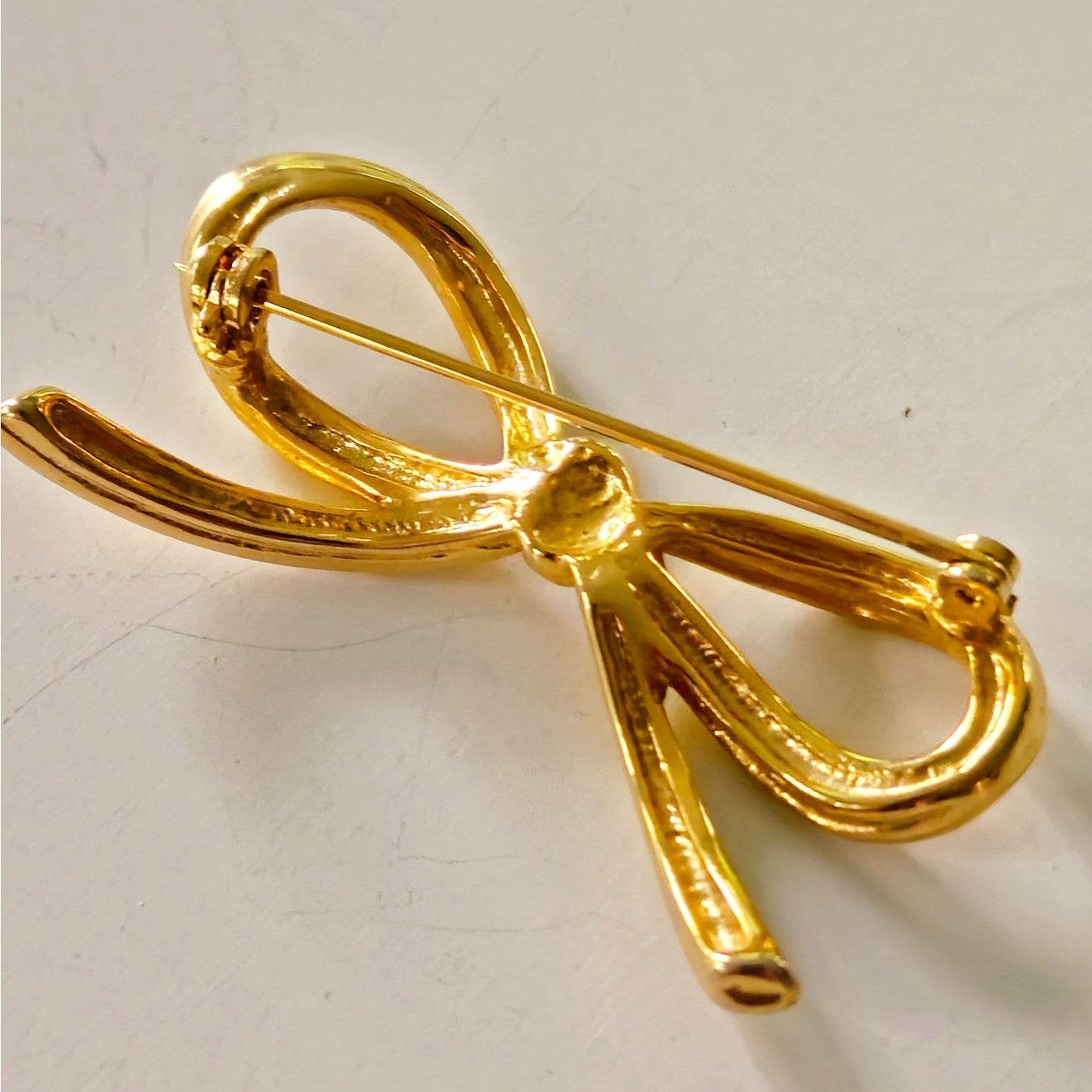 Minimalist MCM Bow Brooch
