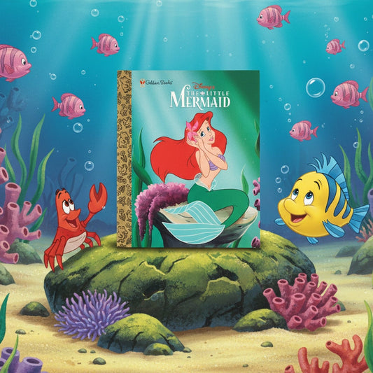 Disney’s The Little Mermaid | 1989 Little Golden Book | Near Mint First Edition