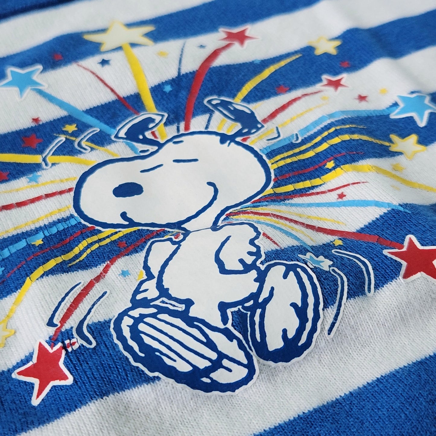 Hanna Andersson x Peanuts Kids Snoopy Fireworks Short John Pajama Top Size 110 cm | 5