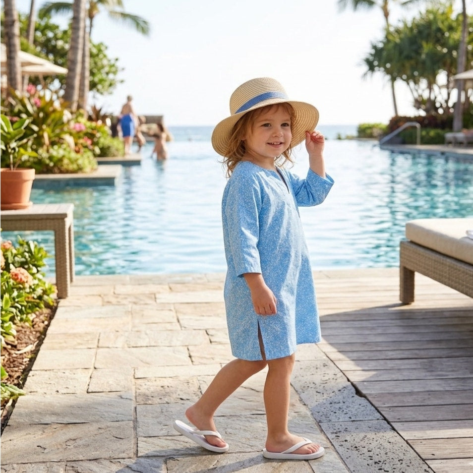 Bella Bliss Toddler Girls Cotton Swim Cover-Up | Size 3