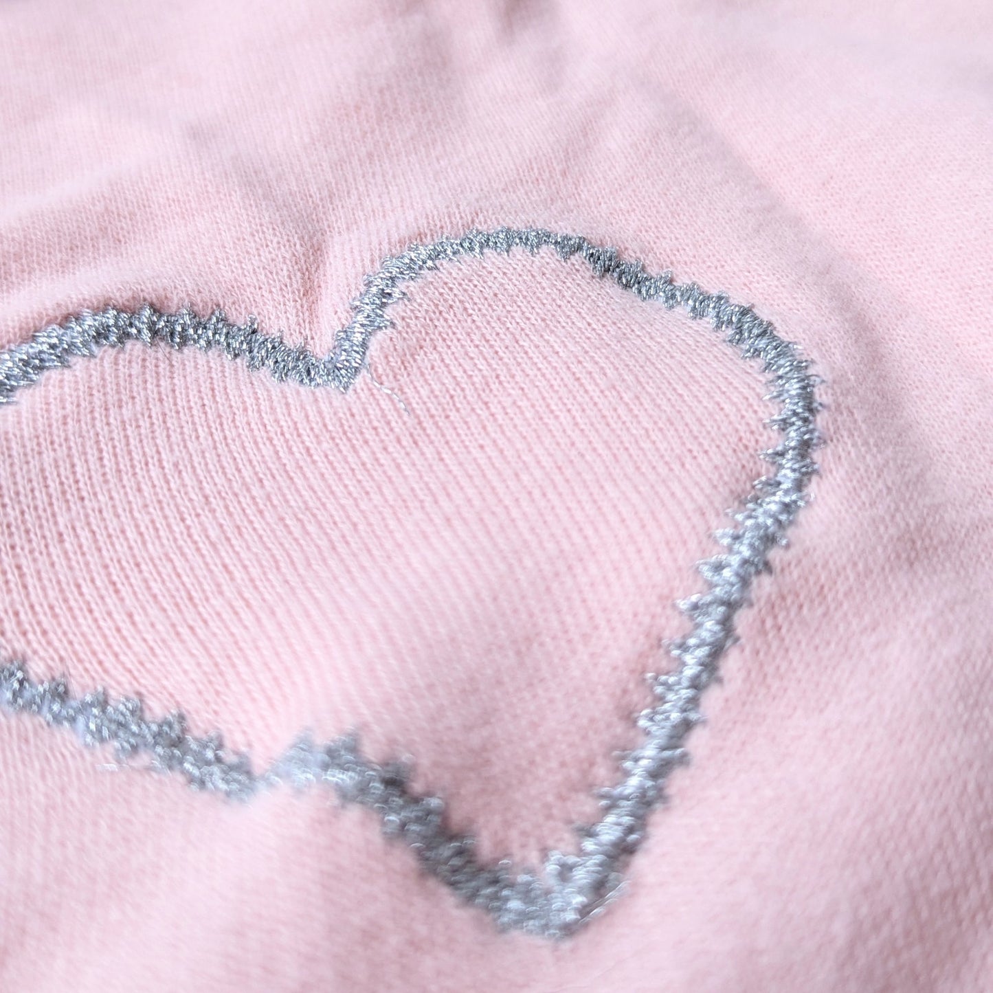 Tucker + Tate Pink with Silver Hearts Sweatshirt – Baby Girl Size 9 Months